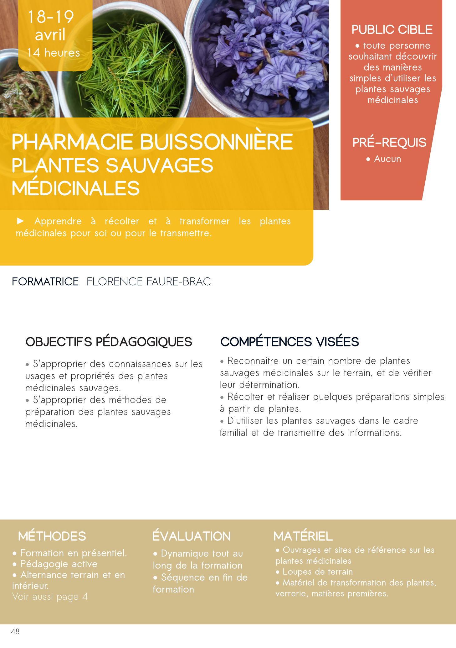 pharmacie buissonière formation naturaliste plante medinale sauvage occitanie